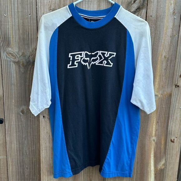 Y2K Fox Racing Men's Graphic Print T-Shirt Multicolor Size M - Picture 1 of 10